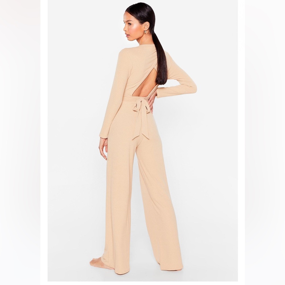 Nasty gal- Tie Wide Leg Pants Lounge Se